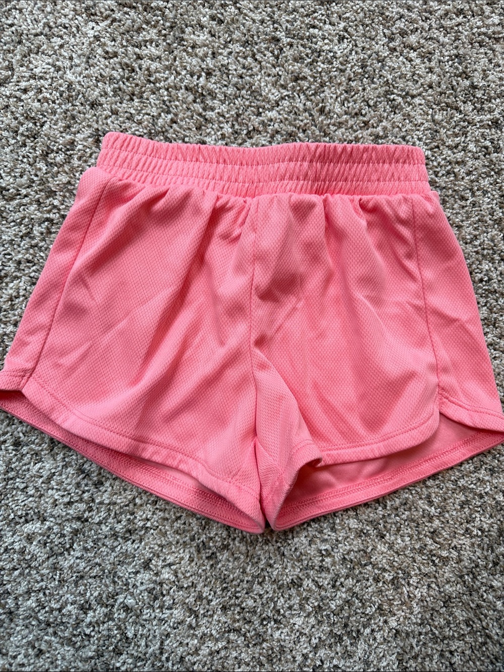 Jumping Beans girls Coral Athletic Mesh Running Shorts size 8